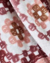 Catherine Lansfield Crochet Print Throw Pink - Catherine Lansfield - Size: 130X170 - thumbnail 4