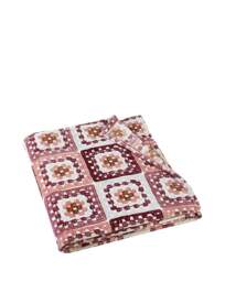 Catherine Lansfield Crochet Print Throw Pink - Catherine Lansfield - Size: 130X170 - thumbnail 3