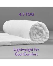 Slumberdown Summer Cool 4.5 Tog Duvet White - Slumberdown - Size: KING - thumbnail 3