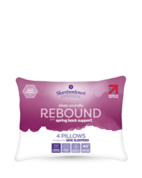 Slumberdown Rebound Firm Pillows 4 Pack White - Slumberdown - Size: PACK 4 - thumbnail 1