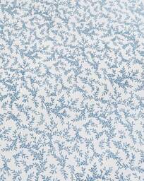 Peyton Mini Blue Leaf Duvet Cover Set White/Blue - JD Williams - Size: SINGLE - thumbnail 2