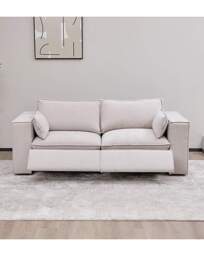 Campbell 2 Seater Power Recliner Sofa Natural - JD Williams - thumbnail 4