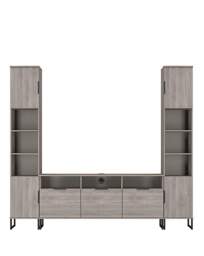 Hayden U-shape Media Unit Grey OAK - Welcome - thumbnail 3