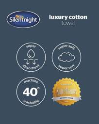 Silentnight Luxury Waffle Cotton Towel Grey - Silentnight - Size: Bath Sheets - thumbnail 4