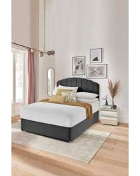 Silentnight Velvet Divan Base Only Charcoal - Silentnight - Size: DOUBLE - thumbnail 4