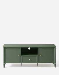 Darcy Bobbin Trim TV Unit Green - Julipa - thumbnail 4
