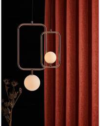 Sundour Amberley Eyelet Curtains Terracotta - Sundour - Size: 117 x 137cm - thumbnail 5