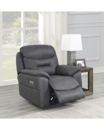 Horwich Power Recliner Chair Grey - JD Williams - thumbnail 1