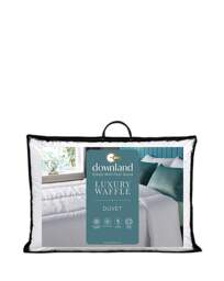 Downland Luxury Waffle 13.5 Tog Duvet White - Downland - Size: SINGLE - thumbnail 1