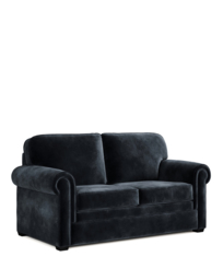 Jay-Be Velvet 2 Seat Sofa Bed Mattress Charcoal - Jay-Be