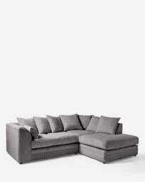 Ferguson Right Hand Chaise Sofa Charcoal - thumbnail 2