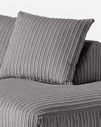 Ferguson Right Hand Chaise Sofa Charcoal - thumbnail 3