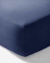 Non Iron Extra Deep 38cm Fitted Sheet Navy - JD Williams - Size: S KING - thumbnail 2