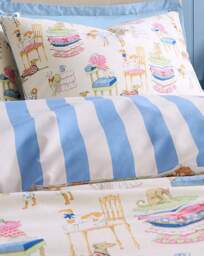 Cath Kidston Hackney Dogs Duvet Set Blue - Cath Kidston - Size: SINGLE - thumbnail 3
