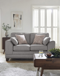 Hilliard Fabric 2 Seater Sofa Grey