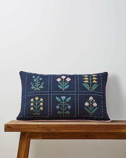 Julipa Lana Floral Boudoir Cushion Multi - Julipa - Size: 30X50 - image 1