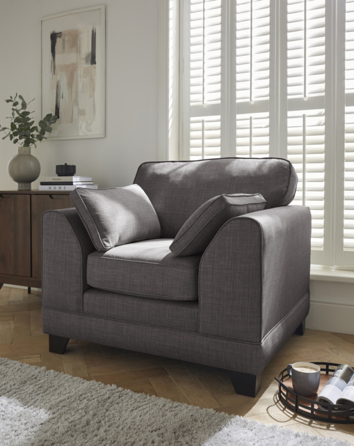 Hilliard Fabric Chair Charcoal - image 1