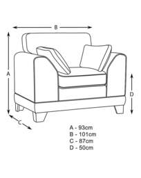 Hilliard Fabric Chair Charcoal - thumbnail 2
