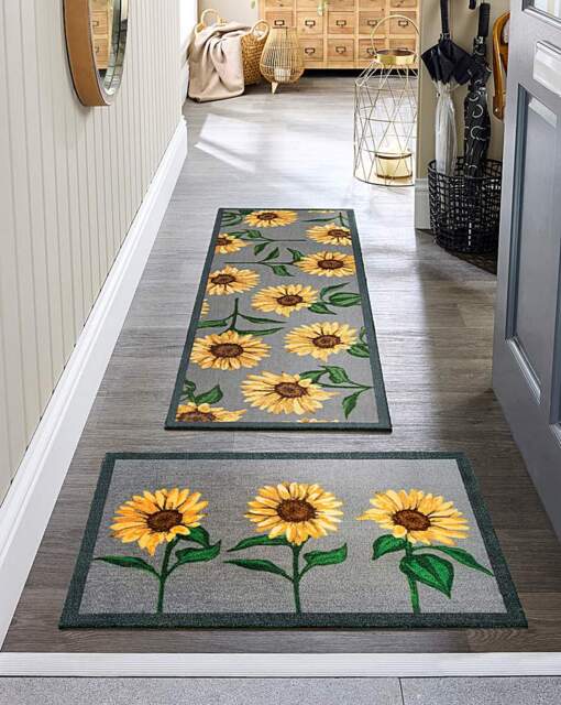 My Mat Indoor My Sunflowers Runner Yellow/Grey - My Mat - Size: 50X150 - image 1