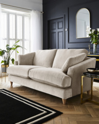 Joanna Hope Tilly Chenille 3 Seater Sofa Cream - Joanna Hope