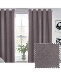 Furn. Dawn Blackout Thermal Curtains Charcoal - furn. - Size: 168 x 229cm - thumbnail 2