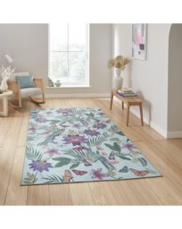 Catherine Lansfield Amaya Birds Rug Blue - Catherine Lansfield - Size: 150X230
