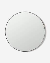 Black Round Wall Mirror Black - JD Williams - thumbnail 2