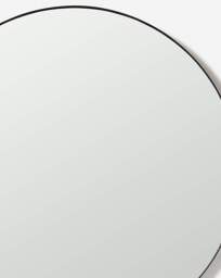 Black Round Wall Mirror Black - JD Williams - thumbnail 3