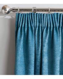 Matrix Pencil Pleat Thermal Curtain Teal - Enhanced Living - Size: 117 x 137cm - thumbnail 5
