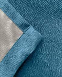 Matrix Pencil Pleat Thermal Curtain Teal - Enhanced Living - Size: 117 x 137cm - thumbnail 3