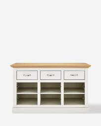 Julipa Ashford 3 Door 3 Drawer Sideboard Cream - Julipa - thumbnail 3