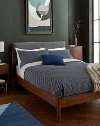 Tate Wooden Bedframe Brown - Gray & Osbourn - Size: DOUBLE - thumbnail 3