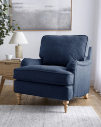 Wisteria Armchair Navy - JD Williams - thumbnail 1