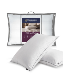 Sleepeezee Hotel Luxe Pack of 2 Pillows White - Sleepeezee - Size: PAIR