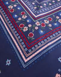 Julipa Ingrid Floral Border Duvet Set Navy - Julipa - Size: S KING - thumbnail 3