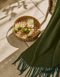 Striped Faux Mohair Throw Green - JD Williams - Size: 130X150 - thumbnail 3