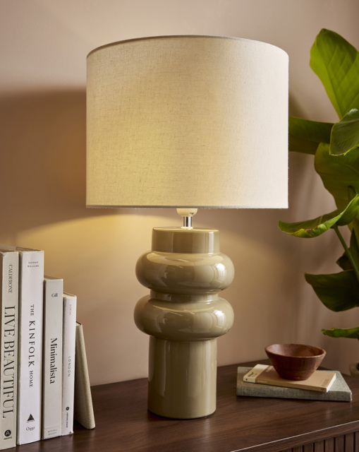 Large Ceramic Table Lamp Pebble - Gray & Osbourn - image 1