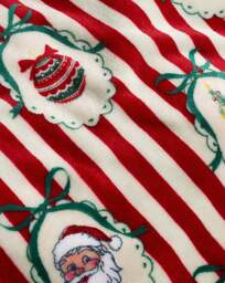 CL Christmas Vintage Stripe Throw Multi - Catherine Lansfield - Size: 130X170 - thumbnail 4