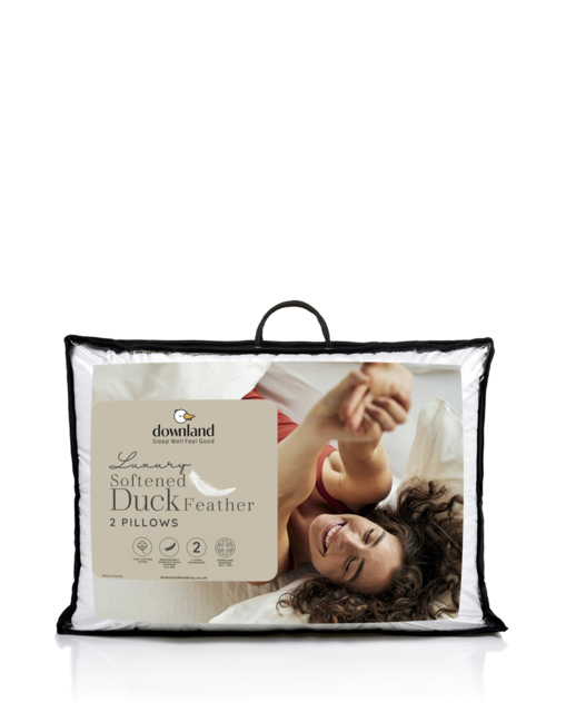 Downland Softened Duck Feather Pillows White - Downland - Size: EACH - image 1