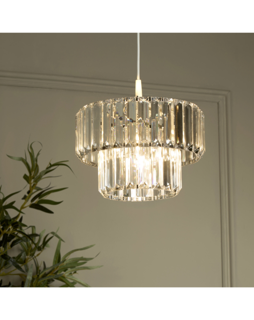 Chrome and Clear Acrylic Shade Chrome - Searchlight - image 1