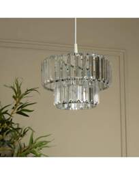 Chrome and Clear Acrylic Shade Chrome - Searchlight - thumbnail 2
