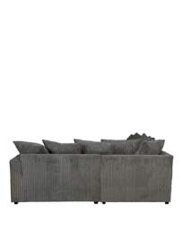 Ferguson Jumbo Cord Corner Sofa Charcoal - thumbnail 5