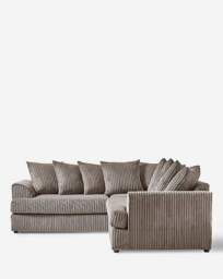Ferguson Jumbo Cord Corner Sofa Charcoal - thumbnail 2