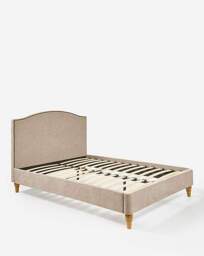 Lilah Studded Bed Frame Oatmeal - JD Williams - Size: DOUBLE - thumbnail 2
