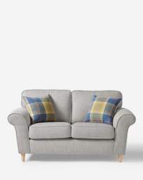 Julipa Chiltern Fabric 2 Seater Sofa Silver - Julipa - thumbnail 3