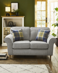 Julipa Chiltern Fabric 2 Seater Sofa Silver - Julipa - thumbnail 1