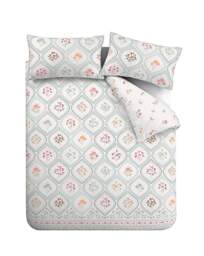 Catherine Lansfield Cameo Duvet Set Soft Green - Catherine Lansfield - Size: SINGLE - thumbnail 3