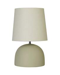 Flat Base Ceramic Table Lamp Sage - Searchlight - thumbnail 4