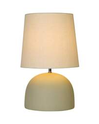 Flat Base Ceramic Table Lamp Sage - Searchlight - thumbnail 3