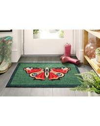 My Mat Butterfly Washable Doormat Green - My Mat - Size: 50X75 - thumbnail 1